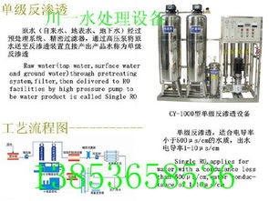 江苏食品厂水处理设备价格解析 一级反渗透过滤水设备的应用与成本
